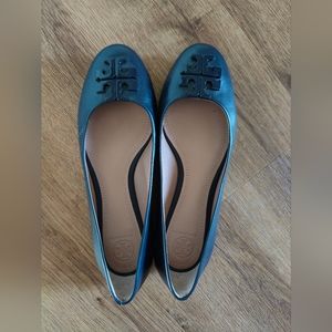 Tory Burch Navy Blue Flats